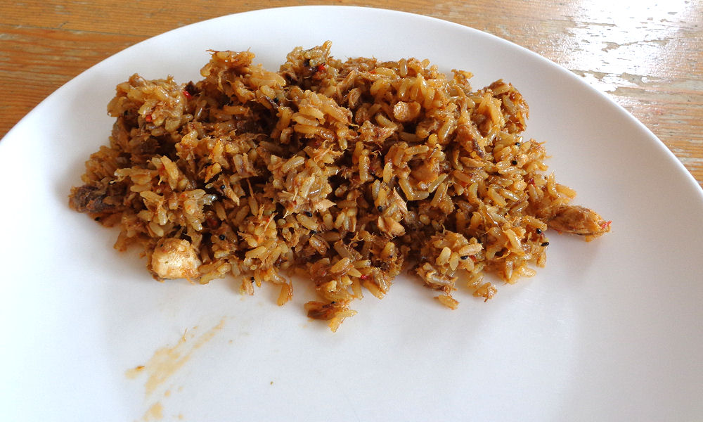 rijst met makreel